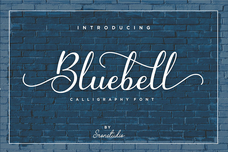 Bluebell Elegant Script Font Free Download Free Script Fonts