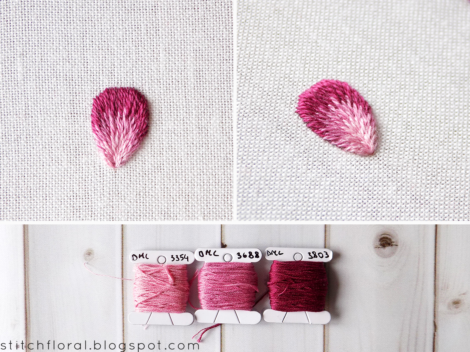 Needlepainting color blending tips Stitch Floral