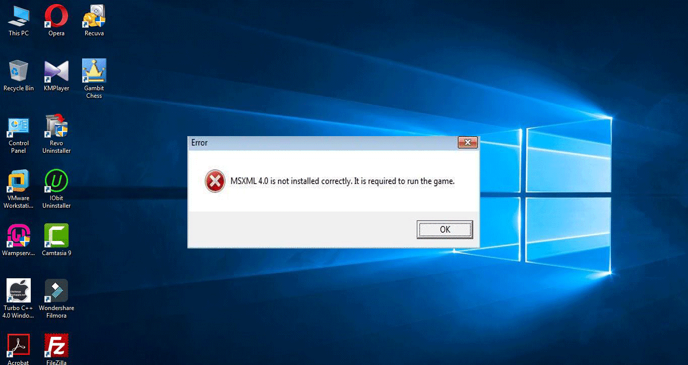 Game is not installed. Access denied ошибка. Windows access. MSXML. MSXML 4.0.