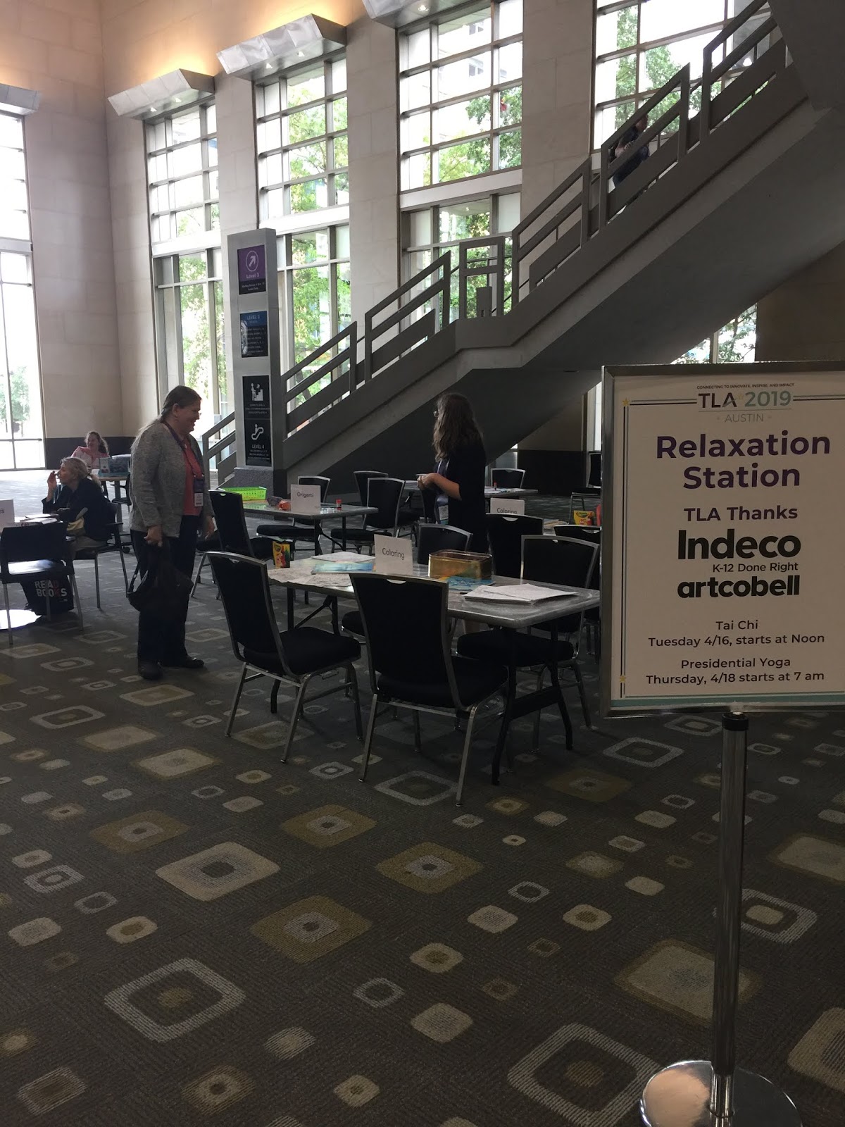 Readerbuzz Texas Library Association Conference Relaxation Station