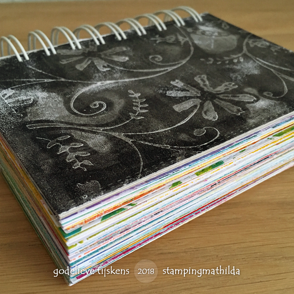 StampingMathilda Gel Prints Art Journal