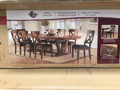 Costco 1119053 - Bayside Furnishings Dining Set provides plenty of seating for you and your family