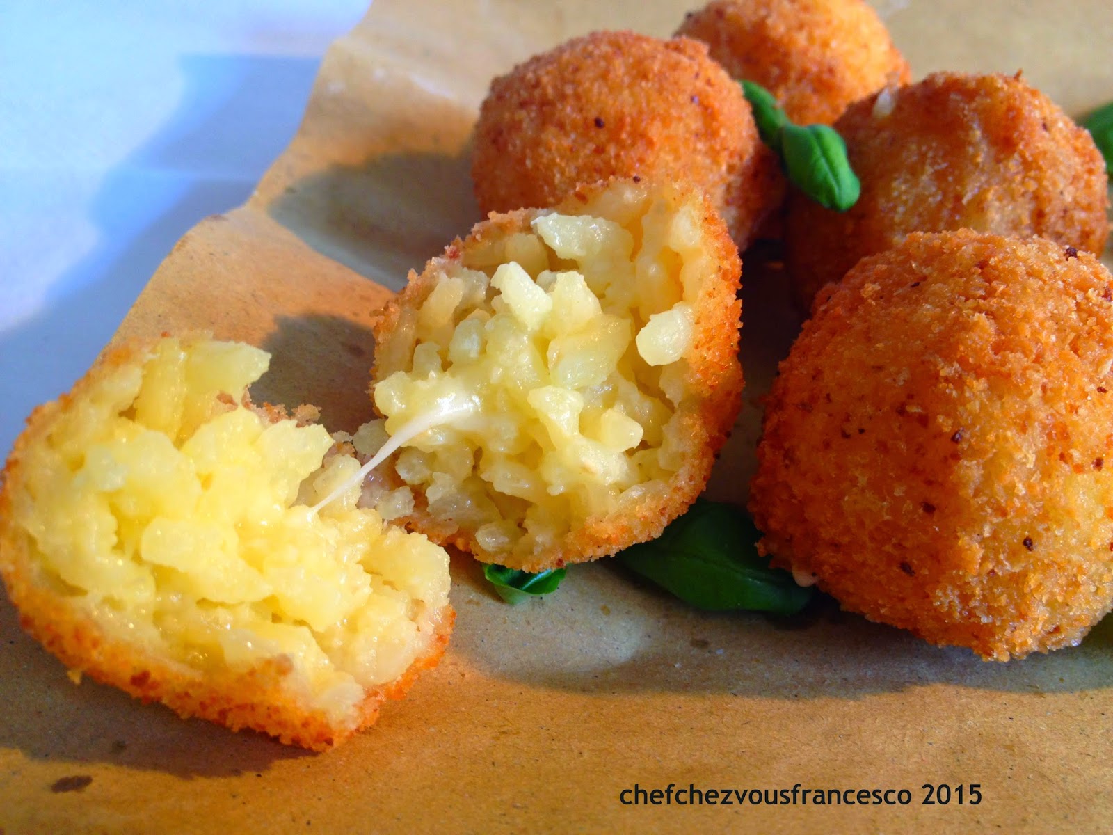 Chefchezvous Mini arancine di riso con provolone piccante