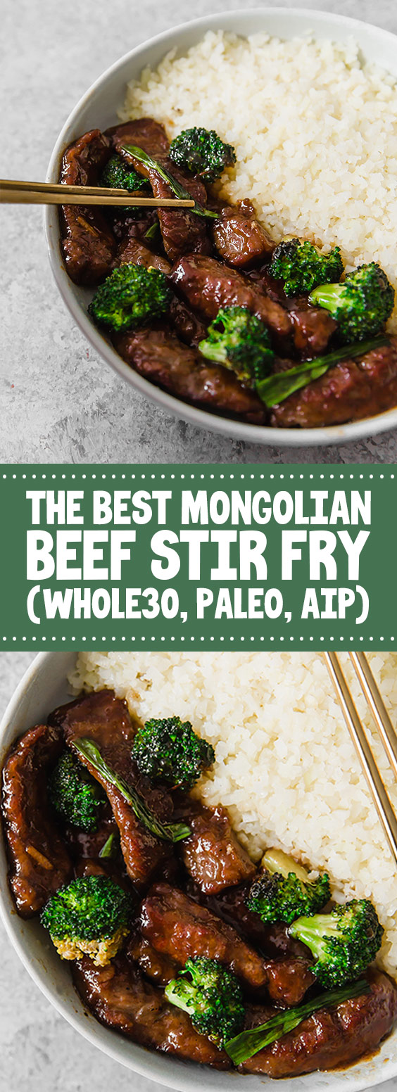 The Best Mongolian Beef Stir Fry (Whole30, Paleo, AIP)