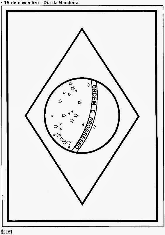 Desenhos para Pintar Desenhos da Bandeira