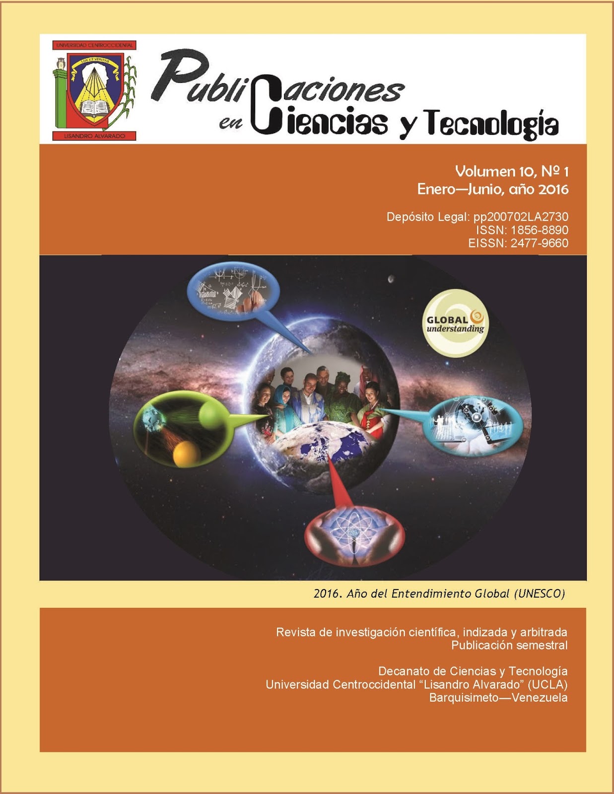 Revista Publicaciones en Ciencias y Tecnología: Nuestras Portadas