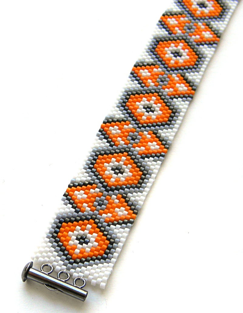 Peyote bracelet beadwork pattern beading jewelry anabel