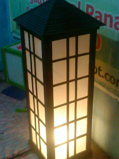 model lampu hias minimalis gaya jepang