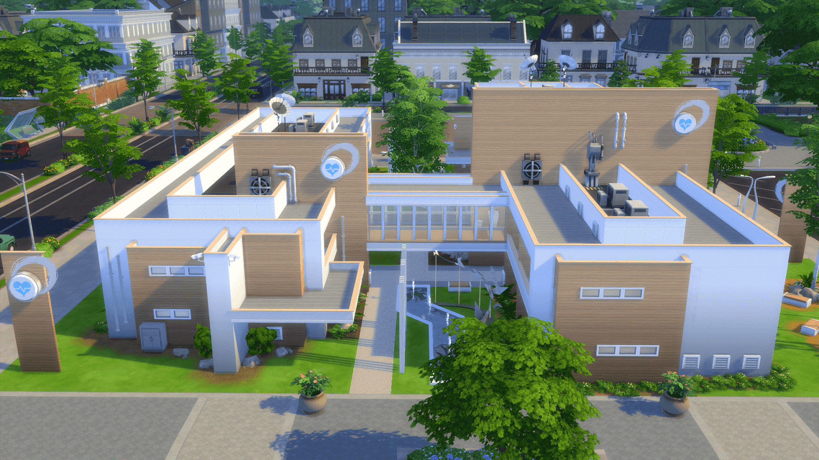 Sims 4 hospital build.