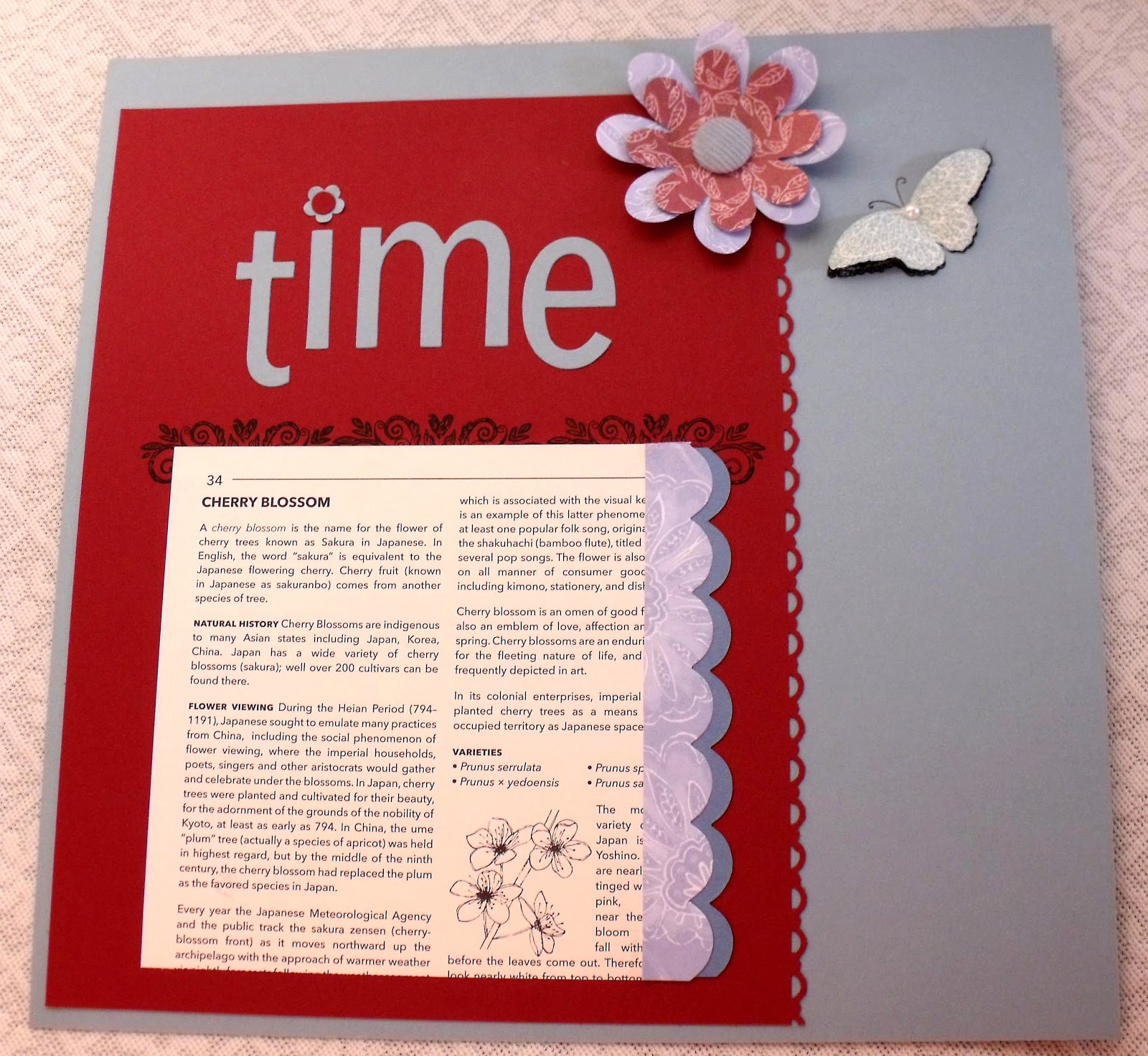 Holley's Hobbies Scrapbook Layout for Library Class!