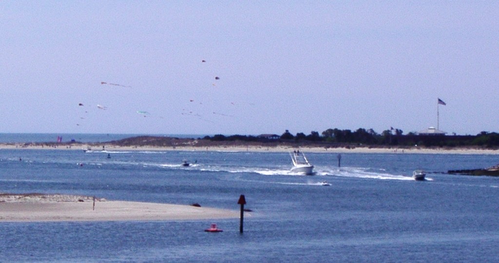 Beaufort NC Inlet & Harbor Kites Earth Day at Fort Macon