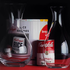 02-Rice Krispies and Campbells-Pedro-Campos-Realistic-Paintings-Coupled-with-Classic-Items-www-designstack-co