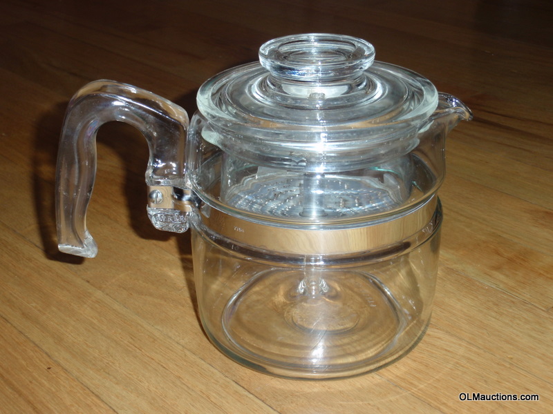 Superstores Pyrex Glass 4 Cup Coffee Percolator Pot 7754 B
