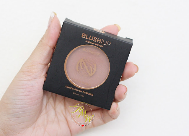a photo of Makeup World Blush|Up Single Blush Powder in Tangerine 
