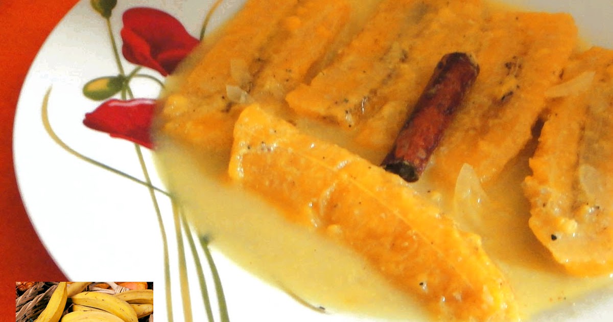 Bananes plantains mûres au lait de coco Cuisine de Mayotte