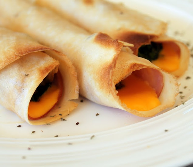 ham and cheese crepes