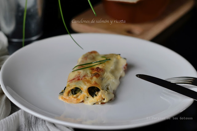 Canelones De Salmón Y Ricotta
