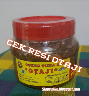 cek, resi, otaji, ongkos kirim, pengiriman, paket, barang, luar kota, lintas provinsi, dalam negeri, tarif, harga, biaya, oseng tuna asap, siap saji, makanan, masakan, surabaya, jakarta, lacak, telusuri