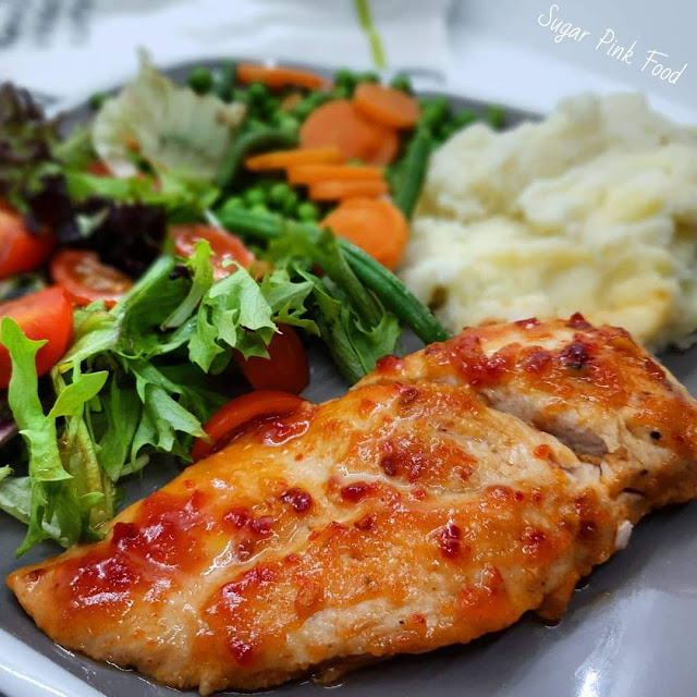 Sweet Chilli Chicken Breasts & Garlic Mash Recipe Slimming Sugar