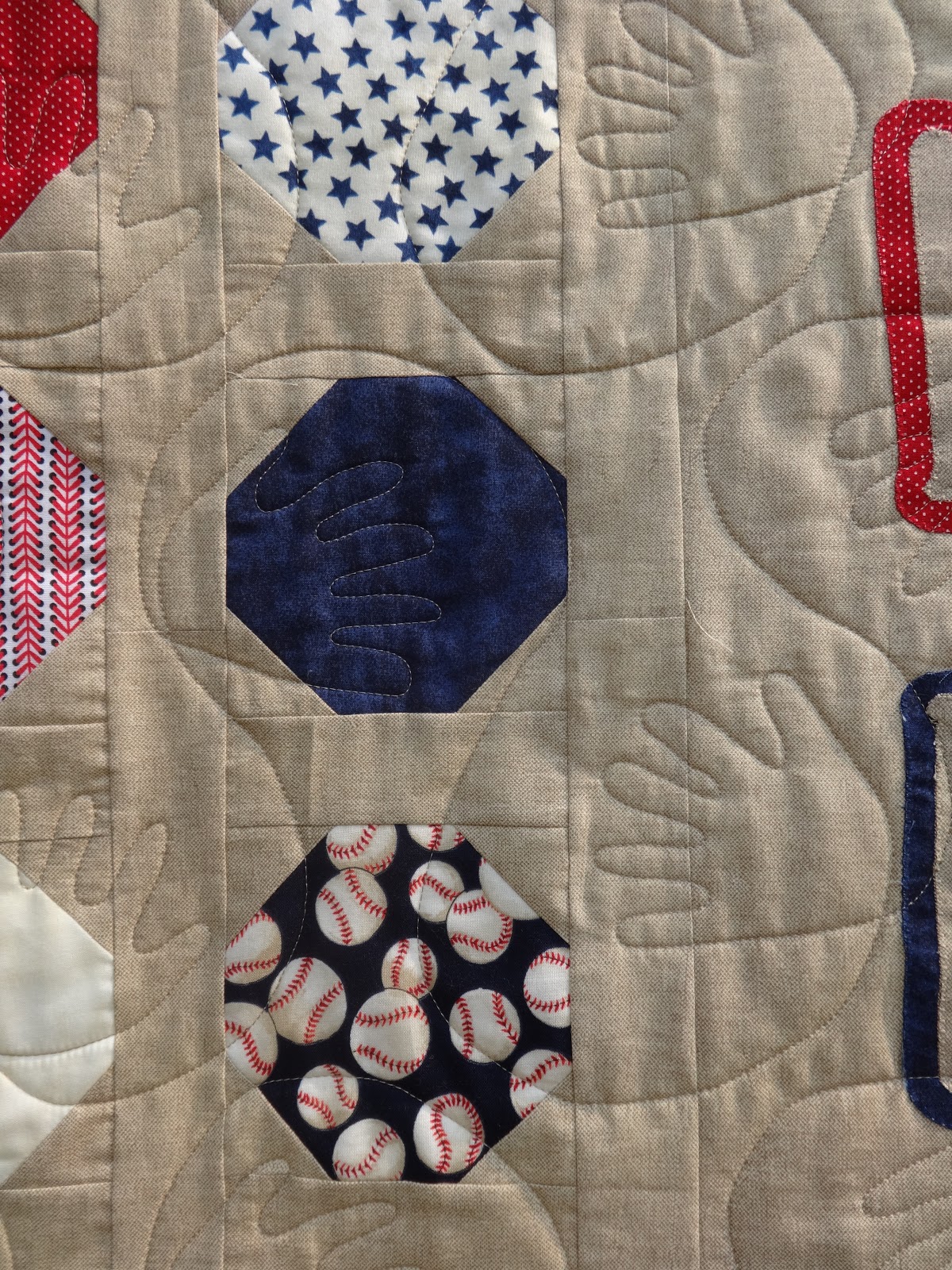 Inch by Inch Quilting Levin’s Baseball quilt