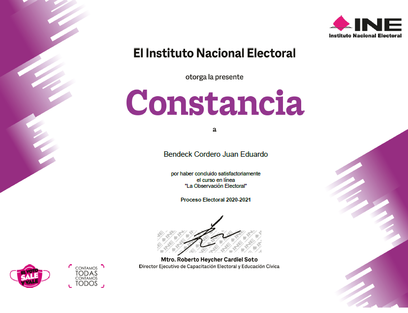 Curso de observación electoral.