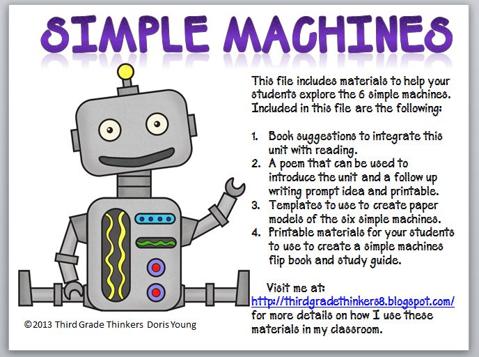 Live and Learn: Simple Machines Make and Take Models and Flipbook