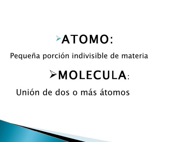 Diferencias entre el átomos y las moléculas