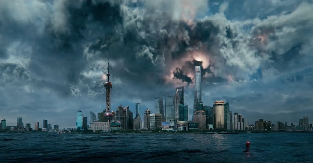 GeoStorm Hollywood Movie Film Trailers Screening Theatres TV Disaster Day After Tomorrow 2012 Script Science Special Effects CGI Climate Change Acting Gerard Butler Ed Harris Andy Garcia Jim Sturgess Abbie Cornish Planet Earth Satellites Astral Engineer Astronaut