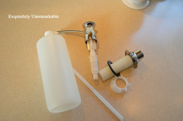 replacement soap dispenser bottle for kitchen sink