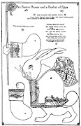 Fasten Easter Bunny's arms in place with small, doublepronged paper . easter bunny