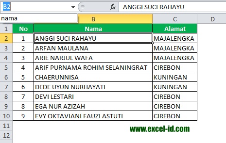 Cara Mengganti Nama Range (Name Range) pada Excel 2010 Cara Mengganti Nama Range (Name Range) pada Excel 2010