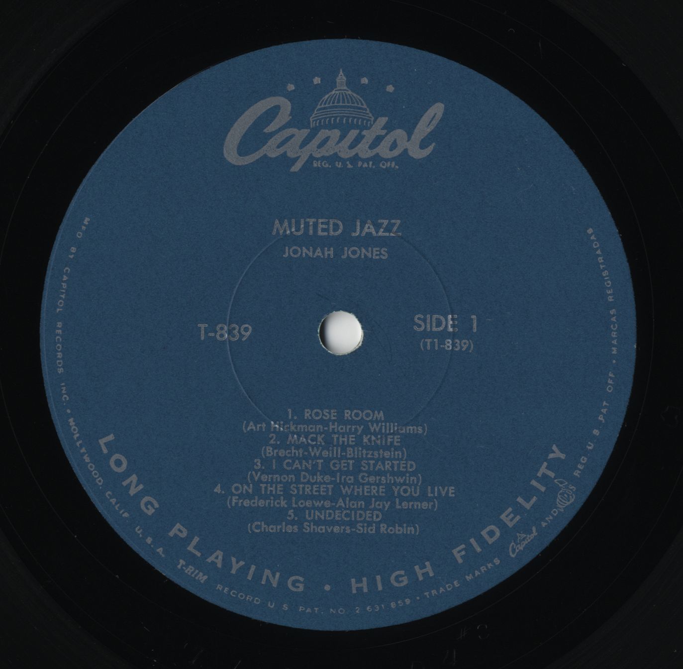 Jonah Jones 1957 Muted Jazz
