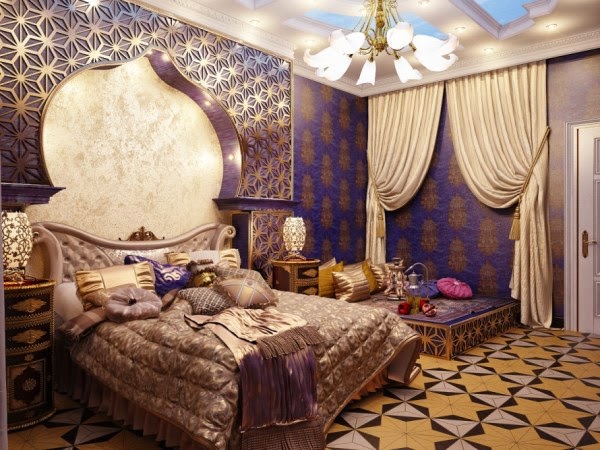 Tempat tidur dengan gaya arab
