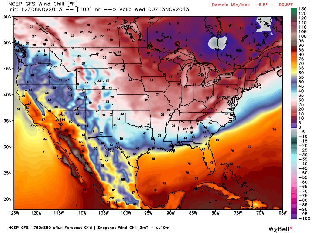 Strong BackDoor Cold Front Next Tuesday.