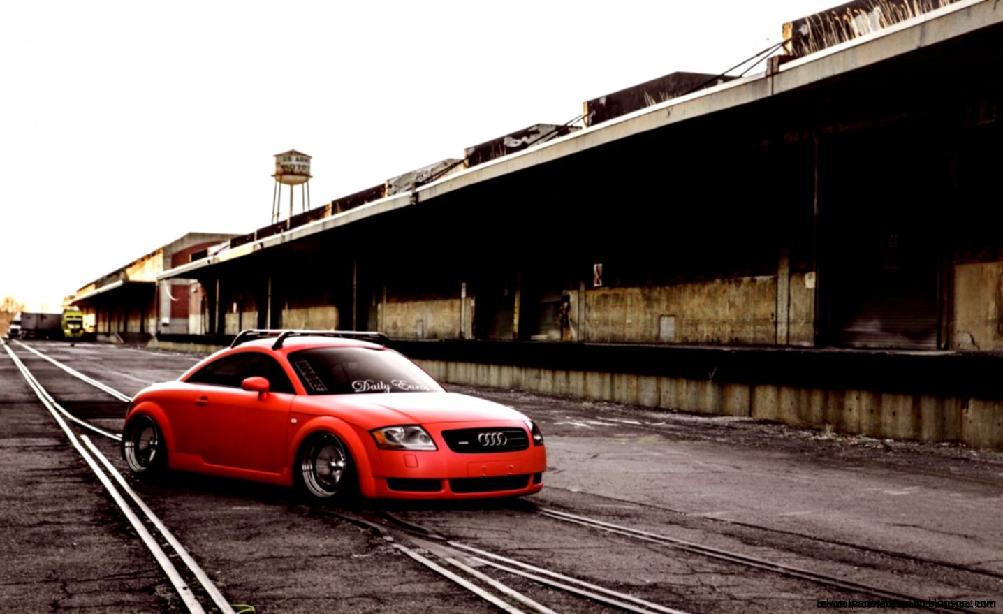 Audi Tt Orange Car Wheels Tuning Parking Hd Wallpaper