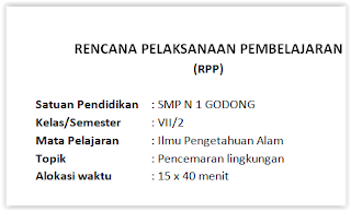 Rpp Ipa Pencemaran Lingkungan Kurikulum 2013 Semua Ada