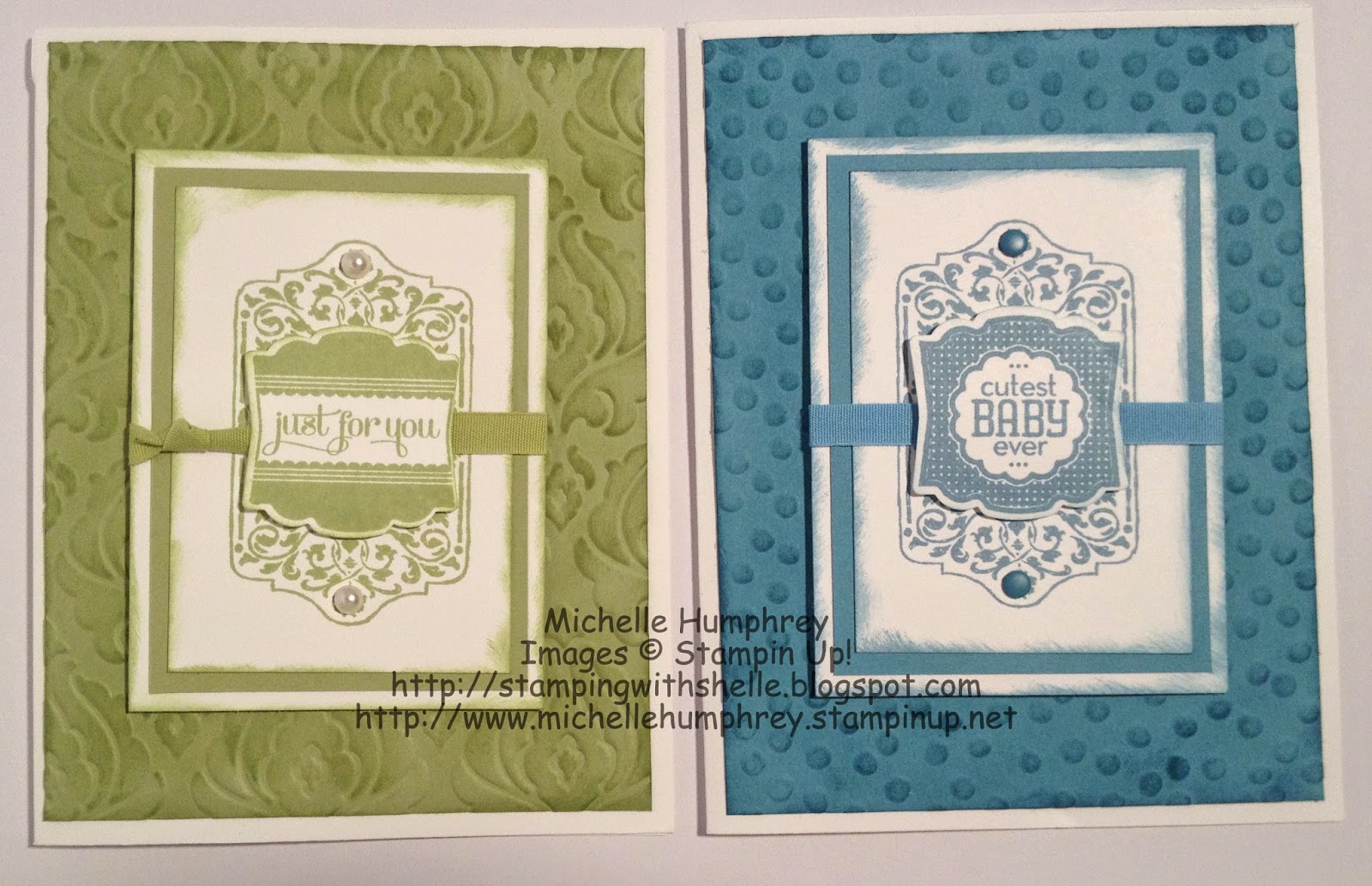Stamping with Shelle: Label Love Embossed Card - modified case