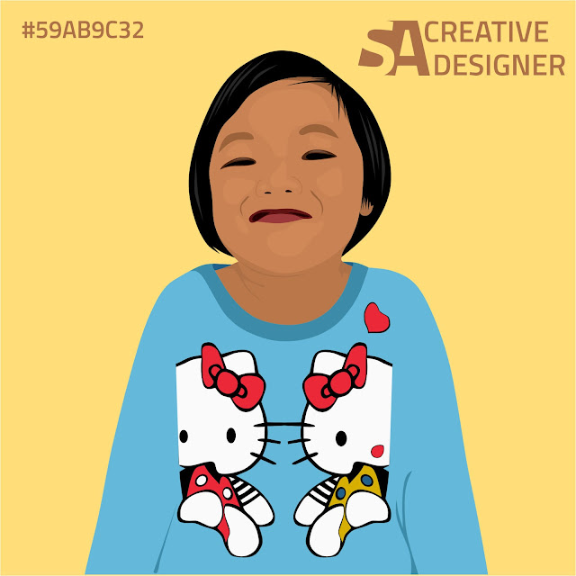 Vector Photo Into Cartoon VINA HANZANI BANG ABU MUSIC