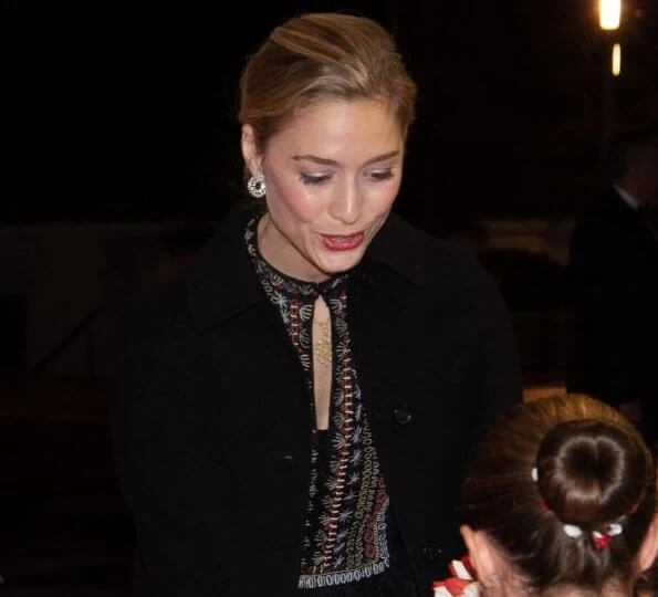 Prince Albert II, Princess Charlene, Princess Caroline and Beatrice Borromeo Casiraghi at the gala evening