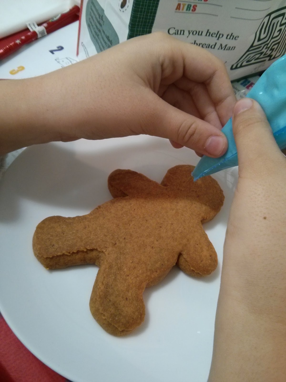 Top Ender Decorating her Gingerbreadman