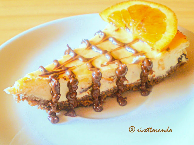 Cheese cake cioccolato arancia e ricotta ricetta dolce