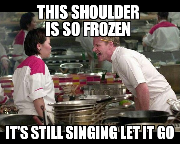 Image result for shoulder pain meme