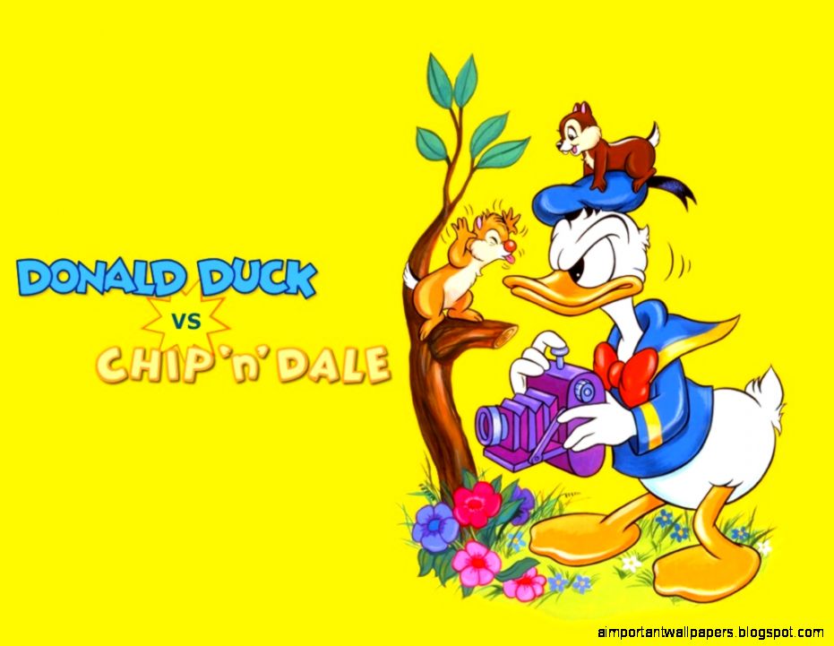 Desktop Wallpaper · Gallery · Cartoons · Donald Duck vs Chip n