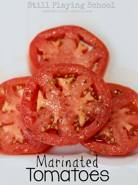 Marinated tomato recipe for delicious fresh tomatoes!
