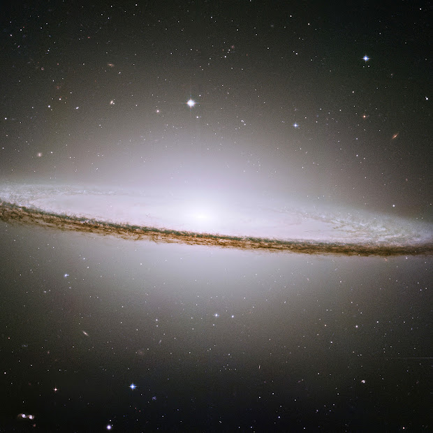 M104, the Sombrero Galaxy, as imaged by Hubble