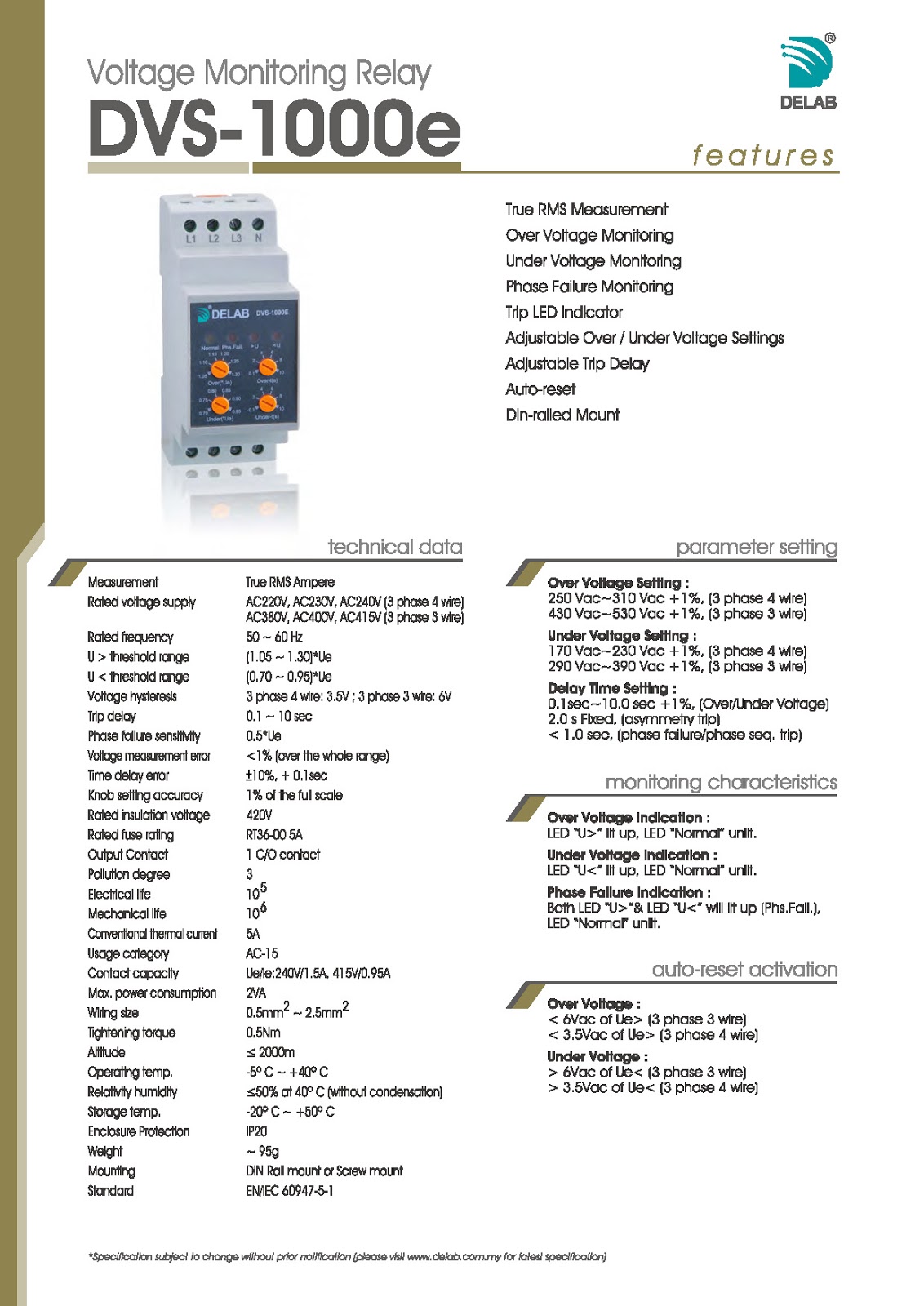 興昌電機 Hing Cheong Electric New Products Delab Voltage Monitoring