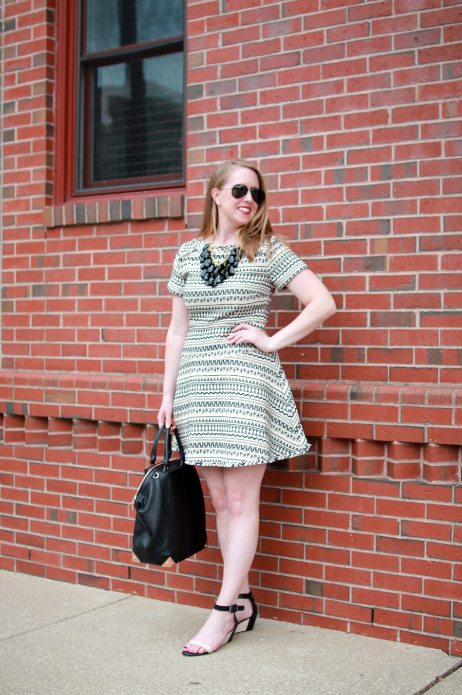 boston style blogger, boston dresses, boston fashion blogger, what i wore, banana republic jacquard dress, 