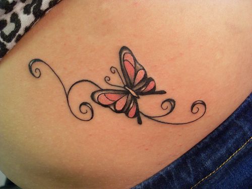 Borboleta No Estômago Tatuagem