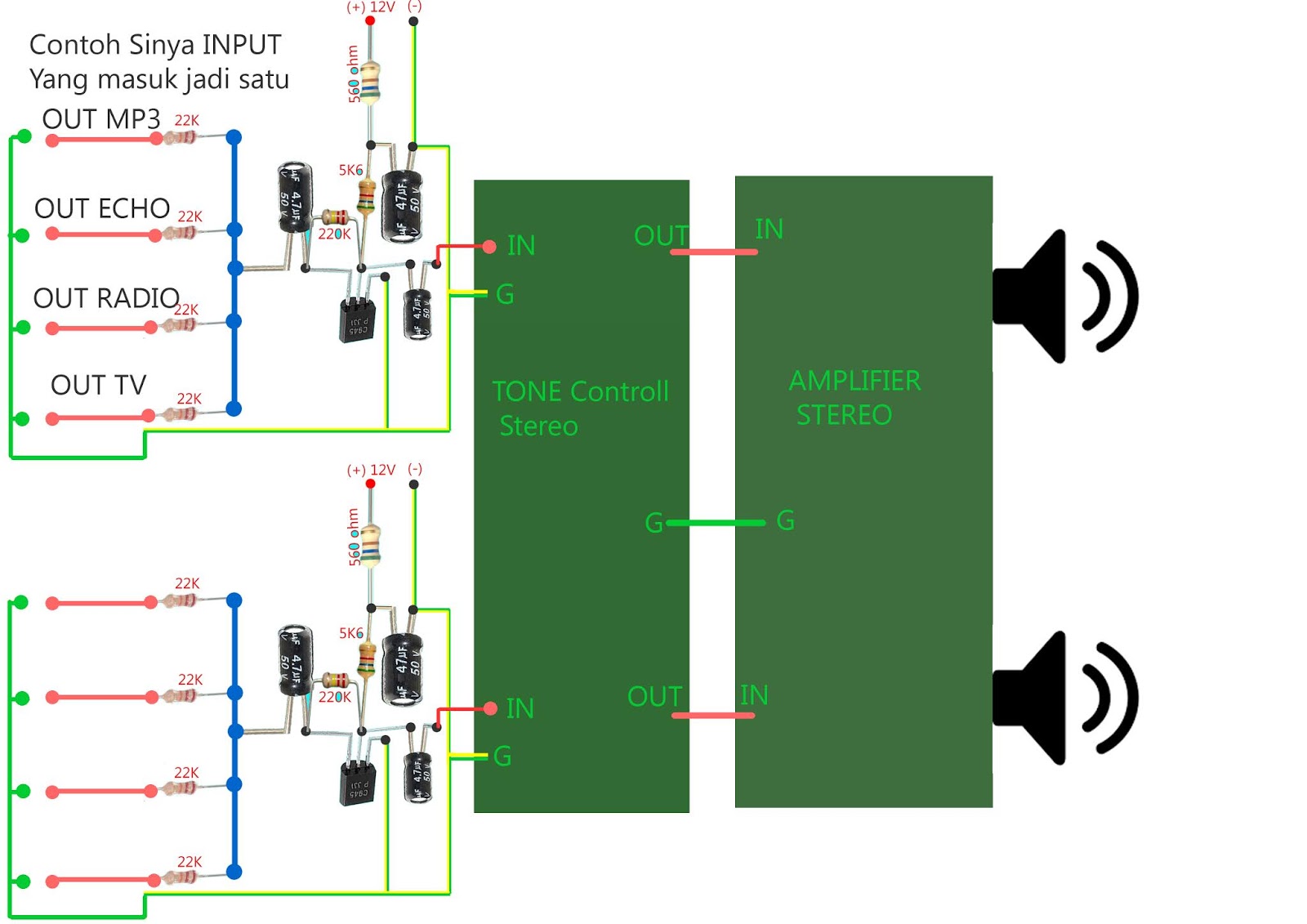 Untuk Pemula (for Beginer): AUDIO MIXER SEDERHANA (SIMPLE AUDIO MIXER)