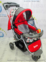 Kereta Bayi Pliko PK338 Boston Roda 3 Red